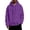 Purple, variant on JIAYUE Men Hooded Sweatshirt Oversize Solid Color Long Sleeve Drawstring With Pocket Hoodie for Outdoor Wear