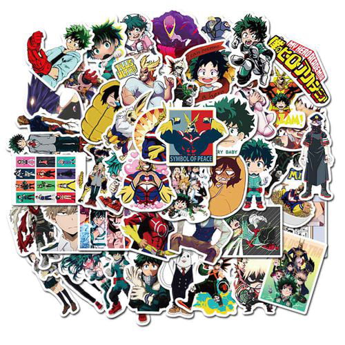 My Hero Academia Stickers,223 Pcs Waterproof Stickers Collectibles Car Snowboard Bicycle Luggage Phone Water Bottle Skateboard Stickers Anime Lover Gift 