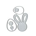 thumbnail image 2 of Troqueles metálicos Yeyert con conejo y huevo de Pascua 8 x 9 cm para scrapbooking, 2 of 7
