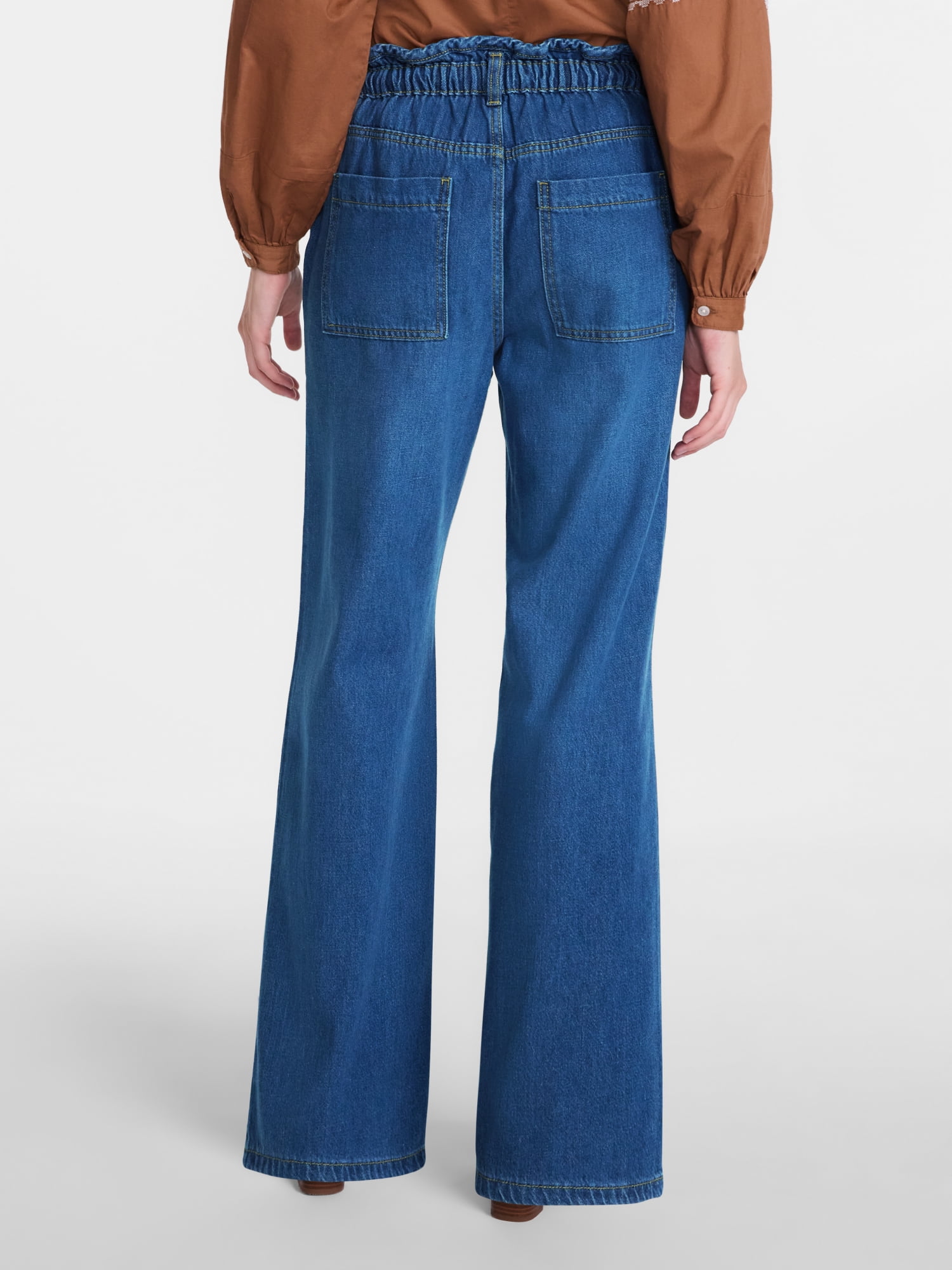 Scenario Women's Drapey Denim Jeans, Sizes XS-XXXL
