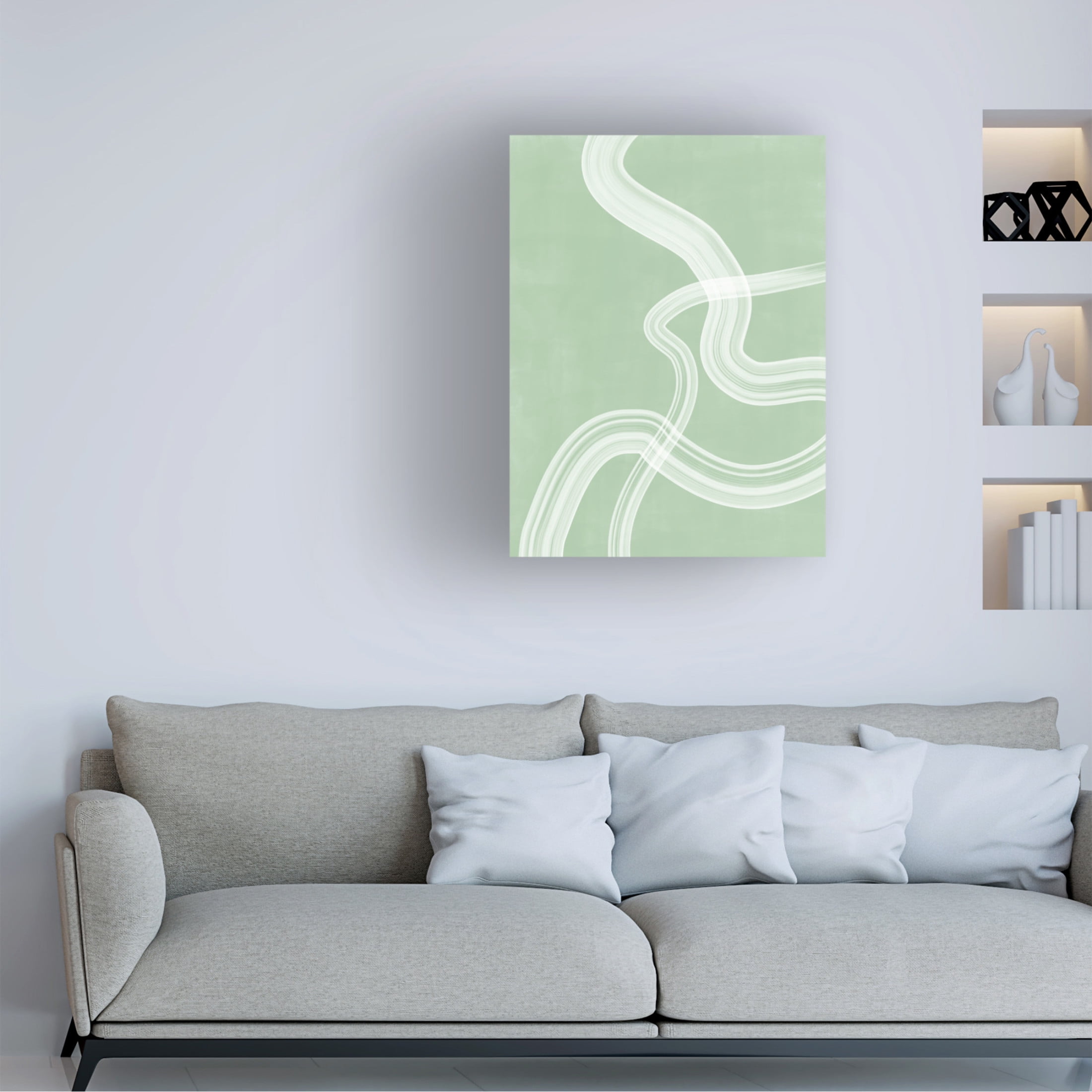 Trademark Fine Art Elena Ristova green18 Canvas Wall Art