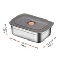 thumbnail image 7 of Shoreew Lunch Box with Lid Stackable Snack Containers Leak-proof Stainless Steel Food Container for Fruits Vegetables Nuts, 7 of 7