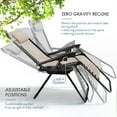 thumbnail image 5 of Hearth & Harbor Zero Gravity Chair Set of 2, Outdoor Lounge Chair Set of 2 with Cup Holder, Beige, 5 of 8