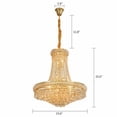 thumbnail image 2 of Ceiling Light K9 Crystal Chandelier Luxury French Empire Large Foyer Gold Hotel, 2 of 15
