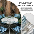 thumbnail image 2 of Green Grey Pumpkins Fall Round Tablecloth for 36-44 Inch Tables,Fitted Table Cover with Elastic Edge,Thanksgiving Eucalyptus Leaves Waterproof Outdoor Table Cloth Protector for Patio Garden Dinner, 2 of 9