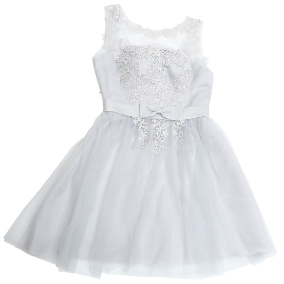 CTIRCHIU 1Pcs Lace Short Bridesmaid Dress Grey Slim for Wedding Ceremony