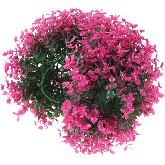 Plastic Plant Topiary Balls Ceiling Pendant Basket Artificial Plants Outdoor Purple