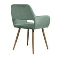 thumbnail image 5 of Velvet Desk Chair No Wheels, 5 of 10