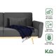 thumbnail image 2 of Sofá Cama Reclinable Para 3 Personas Poliéster Tipo Terciopelo Kingshouse gris oscuro 5, 2 of 8
