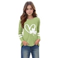 thumbnail image 4 of HAiming Kids St Patricks Day Long Sleeve Shirt for Boys Girls Cute Graphic Casual Tee Pullover Tops, 4 of 5