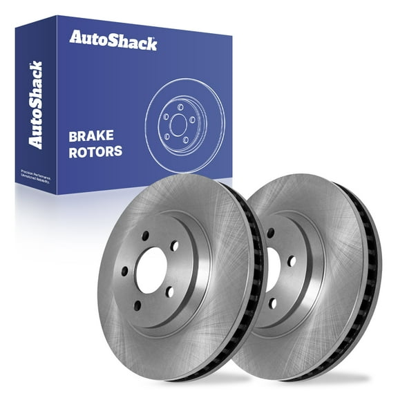 AutoShack 12.45" (316.2 mm) Front Vented Brake Rotors | Replacement for 2005-2014 Ford Mustang | 2-PC Set