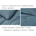 thumbnail image 4 of Chezmoi Collection Calvin 3-Piece Jacquard Comforter Set Queen Size, Blue Textured Woven Lightweight Comforter Bedding for All Season, 4 of 9