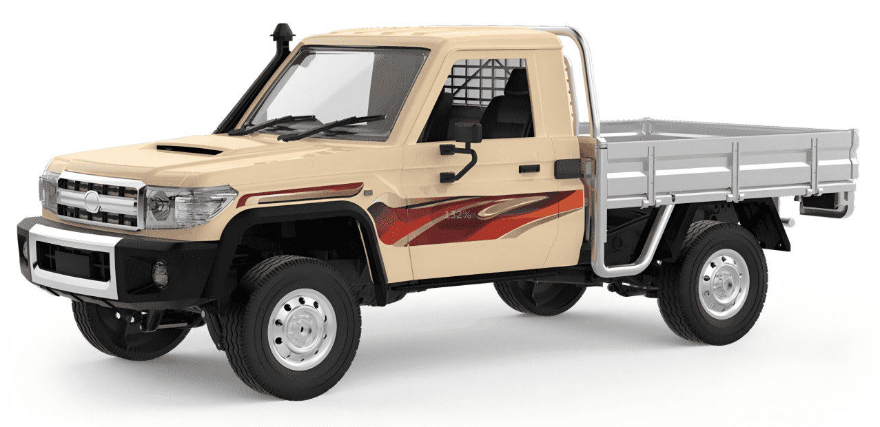 RC Rock Crawler Model, 2.4GHz All-Terrain 15KM/H Remote Control Pickup Car with LED Lights, 1:14 Scale Off-Road Truck for Adults