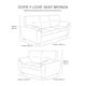 thumbnail image 5 of Sala 3-2 TRINITY Monza 2 Piezas (Sofá, Love Seat) Gris Ash Para Sala, 5 of 5