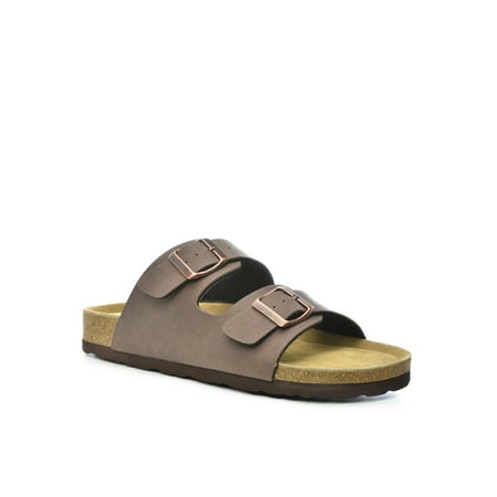 

CloudAir Ladies Joyce Slip-On Contoured Comfort Footbed Buckle Strap Sandals