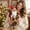 A003- C, variant on Freestanding Santa Claus Plush Figure with Vintage Rustic Design and Teddy Bear, Red and Gray, for Living Room Mantel Display, Christmas Decoration