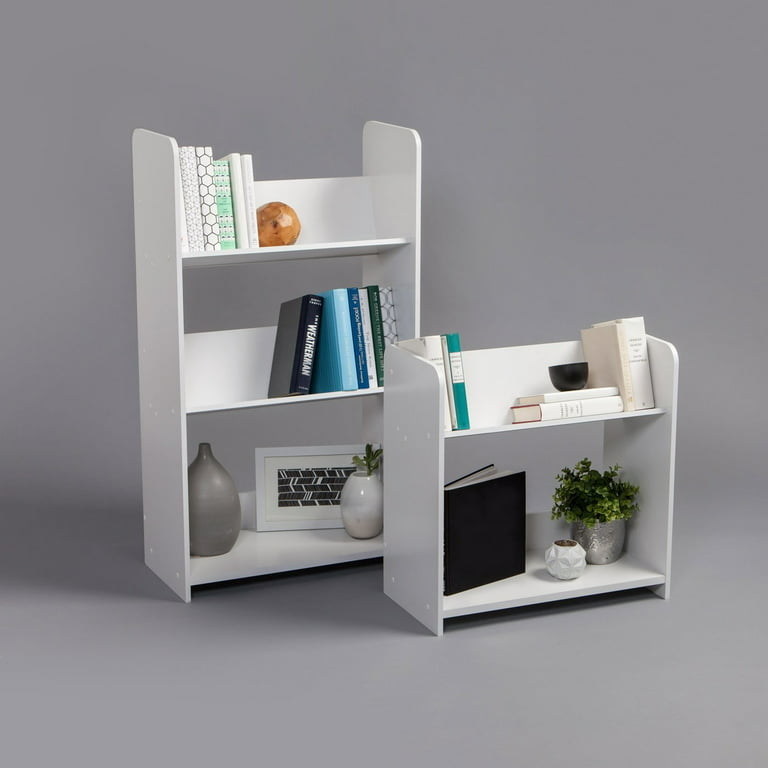 IRIS USA, 3-Tier Bookcase Storage Shelf, White - Walmart.com