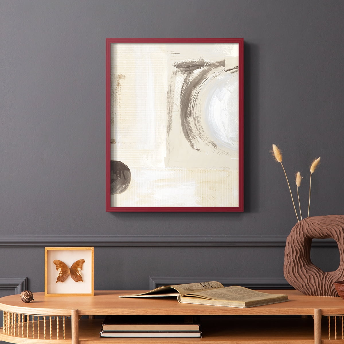 Around The Bend in Paper Solid Wood 8 x 10 Framed Print