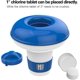 thumbnail image 3 of Dispensador de cloro flotante azul de 5" con caja flotante ajustable, pastillero de gran capacidad para pastillas de piscina interior o exterior., 3 of 5