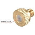 thumbnail image 3 of Uxcell 10/24 UNC 0.4mm Orifice Dia Brass Misting Nozzle 5 Pack, 3 of 5