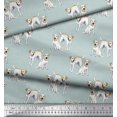 thumbnail image 2 of Soimoi Cotton Voile Fabric Labrador Dog Print Sewing Fabric Yard 42 Inch Wide, 2 of 3