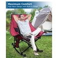thumbnail image 6 of ZENPETIO Heated Camping Chair, Oversized Outdoor Rocking Chair with 20000mAh Power Bank, Portable Folding Heated Chair for Camp, Lawn, Sports, Winter Use, 6 of 10