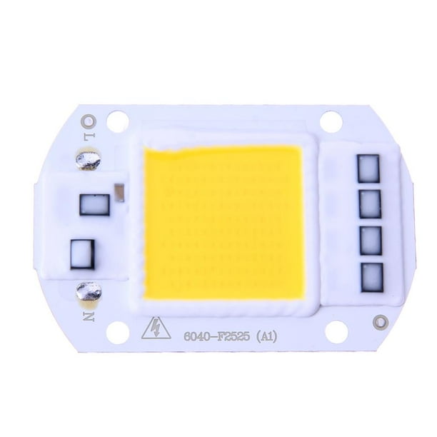 Chip mecha LED 50 W circuito integrado integrado entrada 220 V (blanco cálido 220 V 50 W) (blanco cálido 3000-3200 K) (220 V 50 W)
