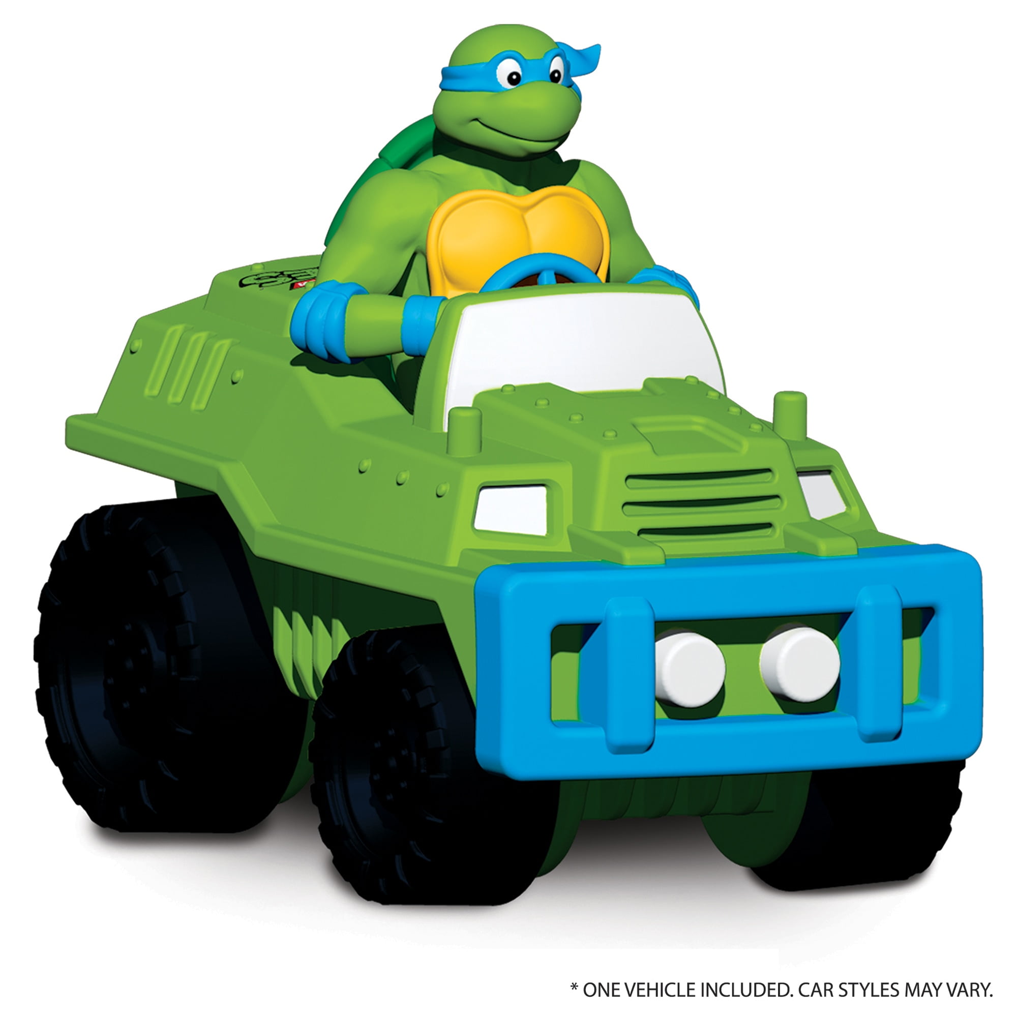 Imaginmat: Deluxe - TMNT - Floor Playmat & Toy Car, 30.5 x 20.5", Character Vehicle & Road Accessories, Durable EVA Foam Mat, Licensed, Kids Ages 3+
