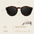 thumbnail image 4 of DeepQ Sunglasses Women Trendy 2026 Classic Round Retro Vintage Shades Large Frame Sunnies UV400 Lens, 4 of 7