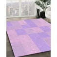 thumbnail image 2 of Ahgly Company Indoor Round Patterned Heliotrope Purple Area Rugs, 4' Round, 2 of 6