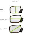 thumbnail image 5 of Compatible with Audi A4, A6, A8, S4, S6, S8 Right Passenger Convex Clear Mirror Glass Lens w/Adhesive USA. Multiple Options. See Details, 5 of 6
