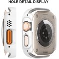 thumbnail image 5 of KOMI 2-Pack for Apple Watch Ultra/Ultra 2 49mm PC All-Around Screen Protector Case, Tempered Glass Screen Protector Case Ultra-Thin for iWatch Ultra/iWatch Ultra 2 49mm Protection Cover White, 5 of 5
