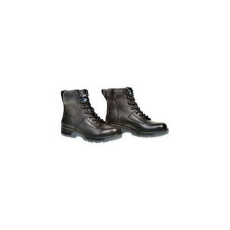 Black 6" Lace Up Side Zipper Composite Toe Boot, Size 8