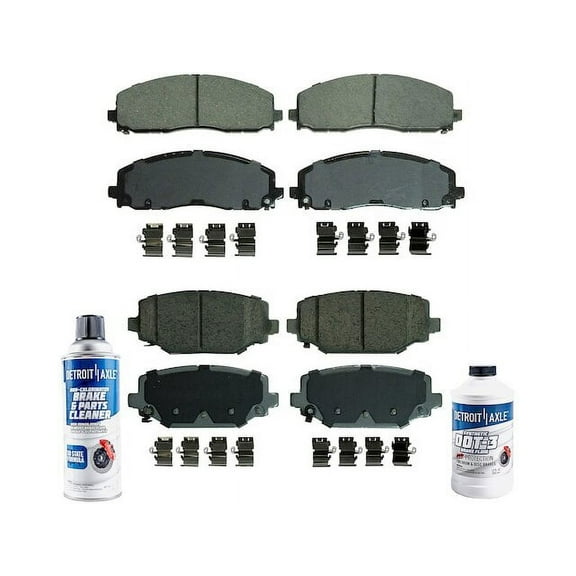 Brake Pad Set - Compatible with 2012 - 2019 Dodge Journey 2013 2014 2015 2016 2017 2018