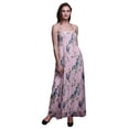 thumbnail image 1 of Bimba Blossom & Robin Bird Printed Women Georgette Smocked Strap Dress-Large, 1 of 7