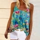 thumbnail image 2 of Honeeladyy Ventas Online Mujeres Estampado Floral Camisa Sin Mangas Casual Cuello Redondo Fruncido Tank Tops Verano Suelto Chaleco Blusa, 2 of 8