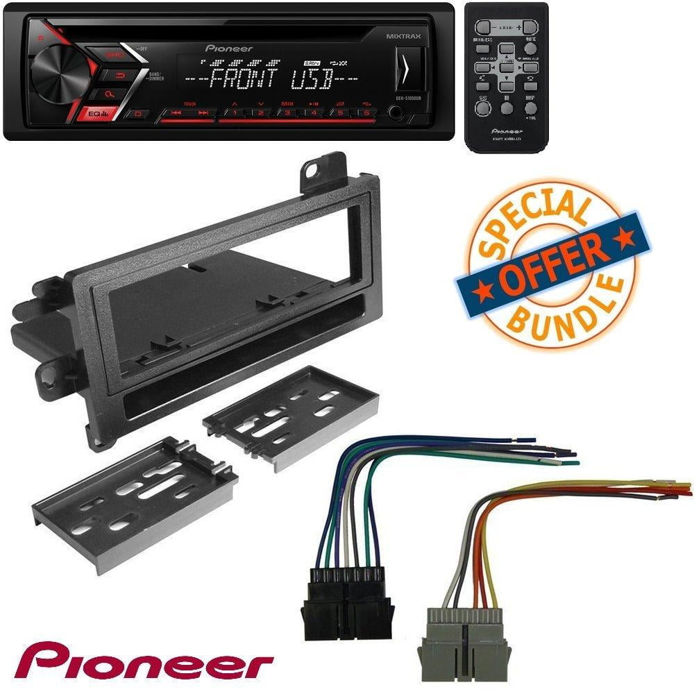 Cd Single Din Car Stereo Receiver Radio Cd Player Dash