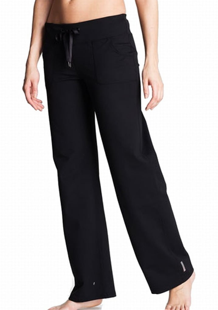 Zella Zella NEW Black Womens Size 4 Stretched Drawstring Wide Leg Pants