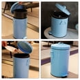 thumbnail image 3 of GOOHOCHY Cubo de basura de cocina de hierro Contenedor de basura doméstico Contenedor de basura con tapa Suministros para el hogar, 3 of 8