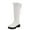 White, variant on Knee High Boots Women Fuzzy Fleece Lined Chunky Heel Lace Up Booties Outdoor Comfortable Casual Wide Calf Pull On Winter Long Boots