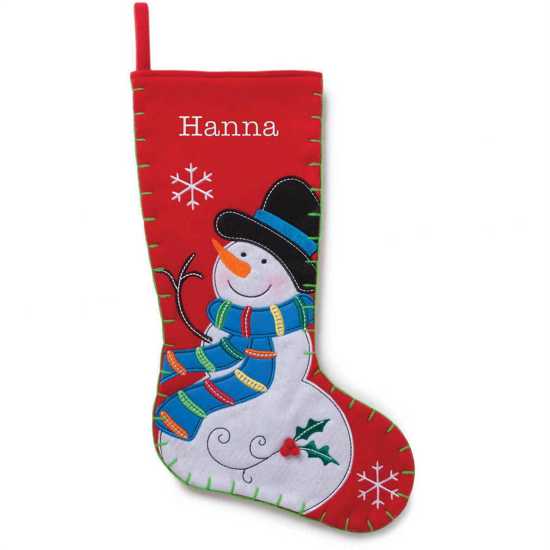 Personalized Joyful Christmas Stocking, Available in 4 Cute Characters