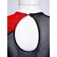 thumbnail image 6 of iiniim Kids Girls Long Sleeve Shiny Figure Ice Skating Ballet Dance Gymnastics Leotard Dress Red 14, 6 of 7