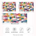 thumbnail image 2 of Yayeee Pillowcase Queen Size Set of 2 Satin Wrinkle Resistant Pillow Case, Dark Colorful Circles, 2 of 7