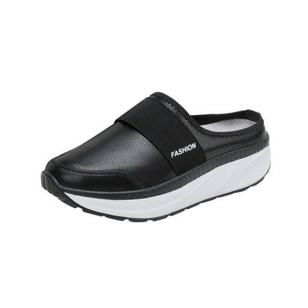 

Puawkoer Shoes Fashion Shoes Casual Leather Shoes Lightweight Baotou Thick soled Women s Women s casual shoes