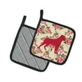 thumbnail image 2 of Rottweiler Shabby Chic Yellow Roses Pair of Pot Holders, 2 of 3