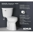 thumbnail image 2 of Kohler 31615-95 Toilet Tank, 1.28 GPF - Ice Gray, 2 of 5