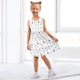 thumbnail image 7 of Girls Dress Christmas Deer Snowflakes Tree Sleeveless Dress for Girls Hem A-Line Casual Sundress, 7 of 7