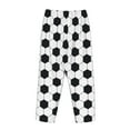 thumbnail image 5 of Goofa Soccer Ball Printed Soft Pajama Pants for Women, Wide Leg Comfy Casual Lounge Yoga Pants-Large, 5 of 9