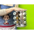 thumbnail image 4 of Especiero de acero inoxidable giratorio con 12 frascos de vidrio con especias incluidas Ideas Creativas Especiero giratorio, 4 of 6