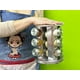 thumbnail image 4 of Especiero de acero inoxidable giratorio con 12 frascos de vidrio con especias incluidas Ideas Creativas Especiero giratorio, 4 of 6